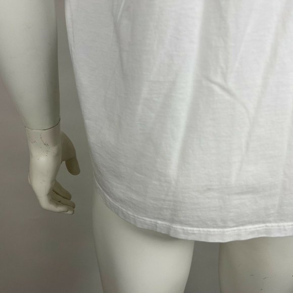 Vince Short Sleeve Tee Shirt Pima Cotton Crew Neck Lightweight Top White Mens XL - Picture 7 of 16
